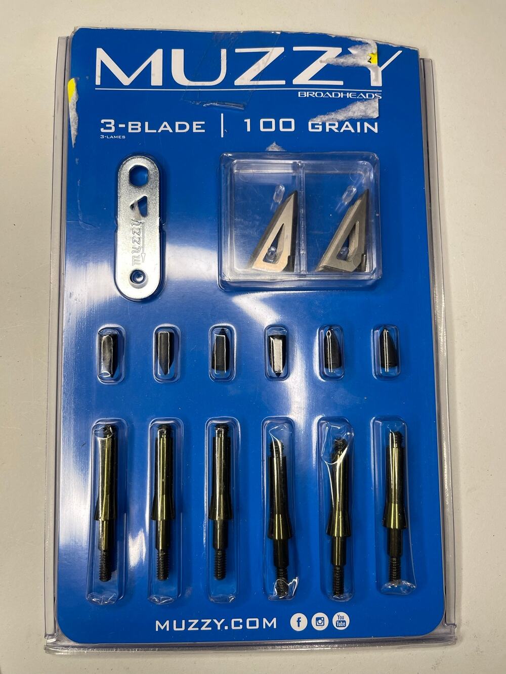 Muzzy 3-Blade Fixed-Blade Broadhead - Muzzy 100 - 100 Grain